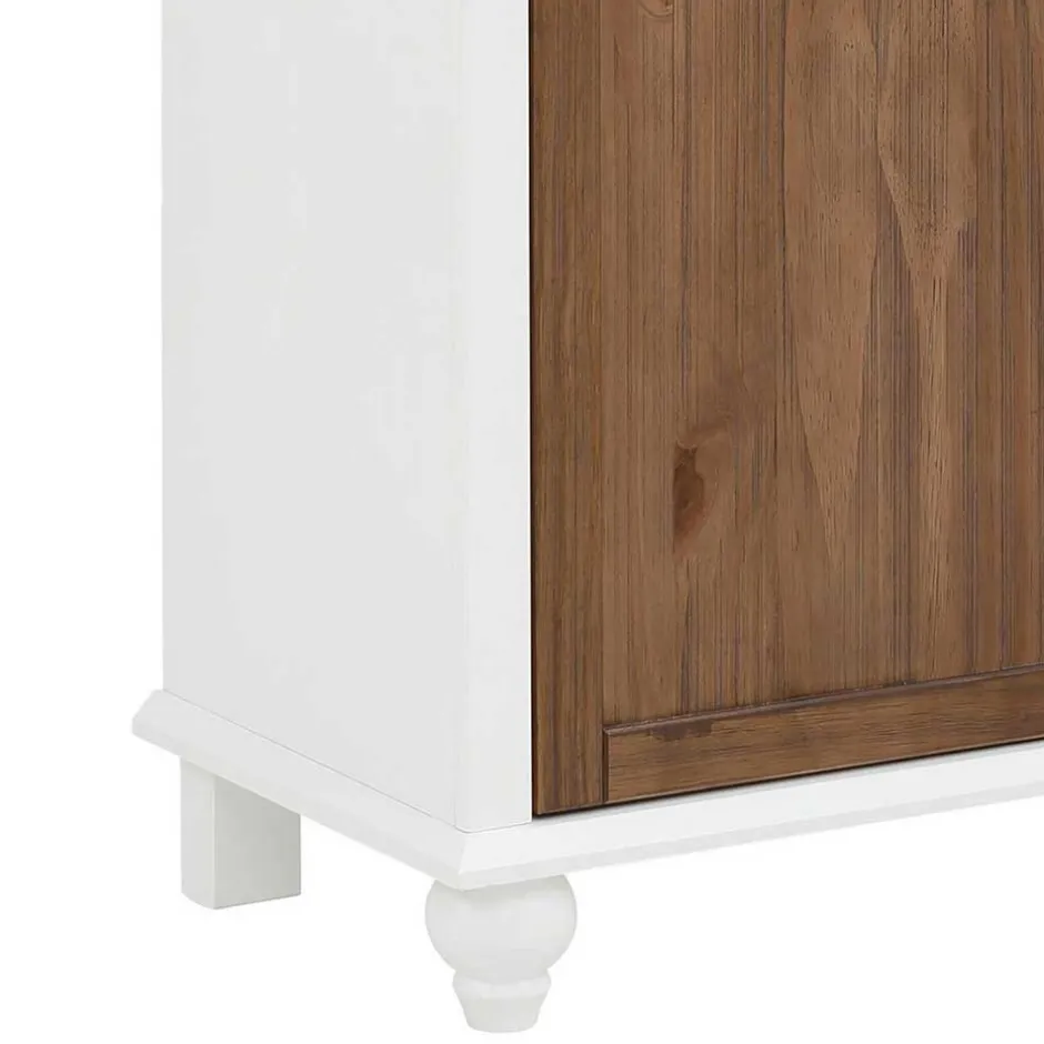 Modern Country Highboard in Weiß - Yakos^Wohnen Hot