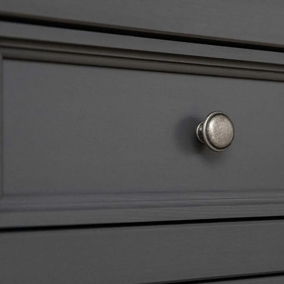 Wohnen Modern Country Nachtkommode in Grau & Kiefer - Eromsia