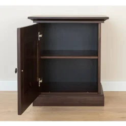 Modern Country Nachtschrank in Dunkelbraun - Nauizia^Wohnen New