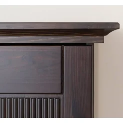 Modern Country Nachtschrank in Dunkelbraun - Nauizia^Wohnen New