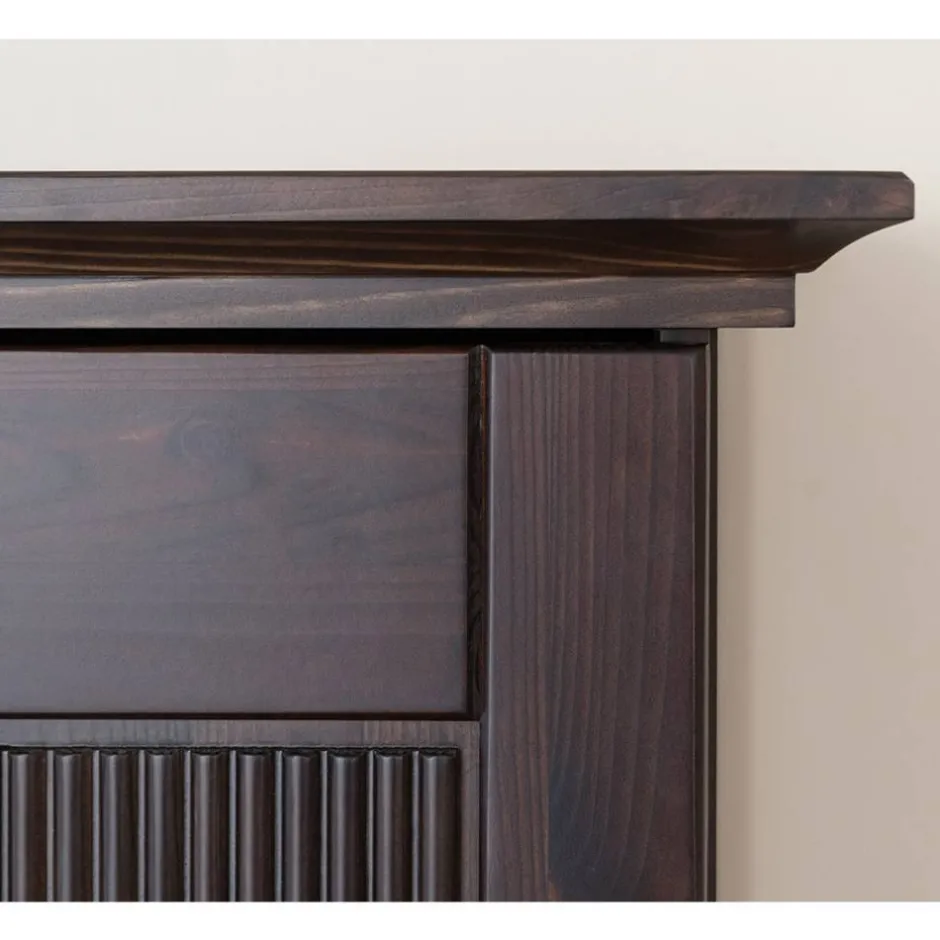 Modern Country Nachtschrank in Dunkelbraun - Nauizia^Wohnen New