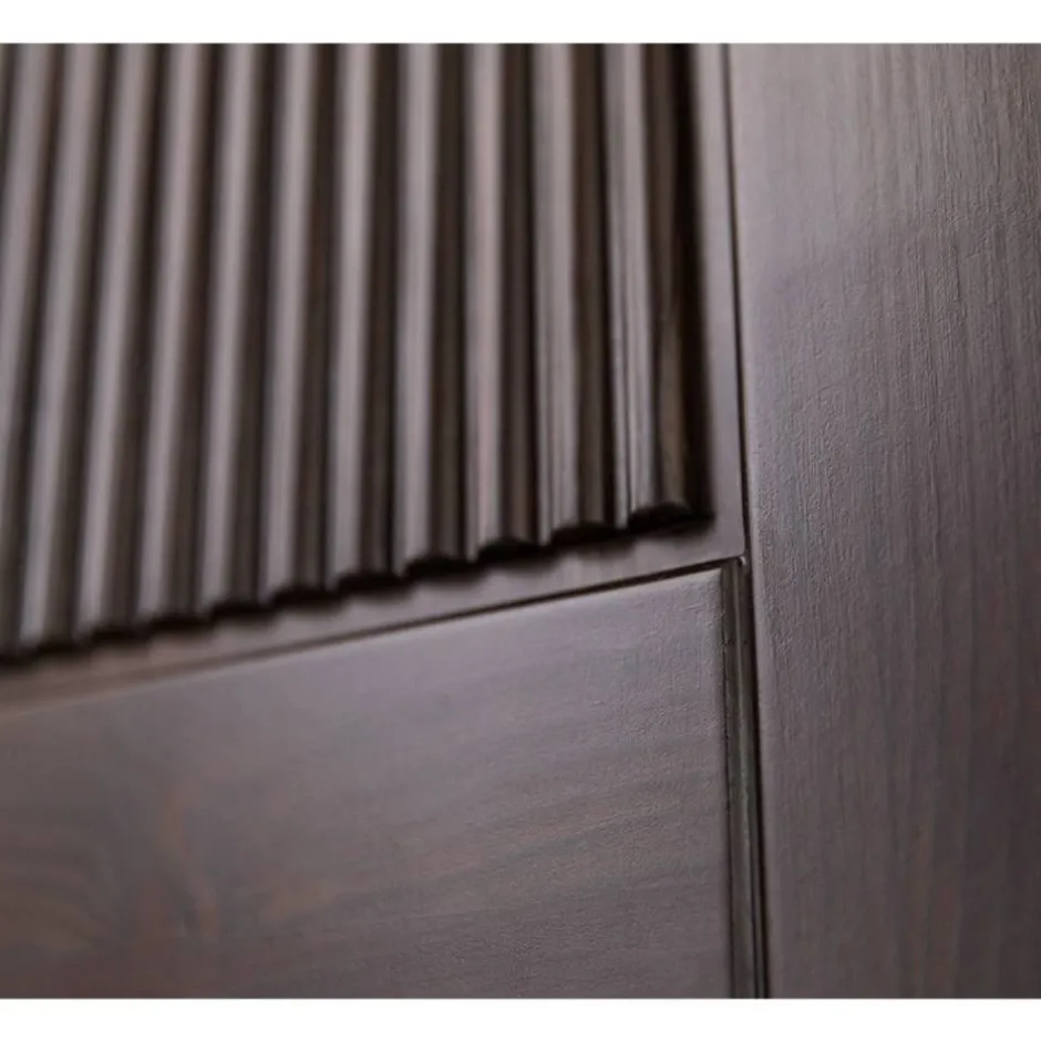 Modern Country Nachtschrank in Dunkelbraun - Nauizia^Wohnen New