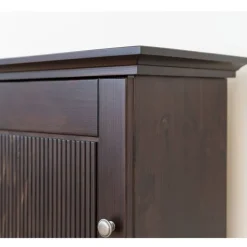 Modern Country Nachtschrank in Dunkelbraun - Nauizia^Wohnen New