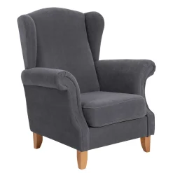 Modern Country Ohrensessel in Anthrazit - Anram^Wohnen Online