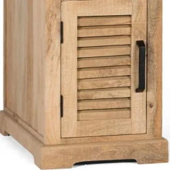 Wohnen Modern Country Schreibtisch mit Lamellentüren - Muray