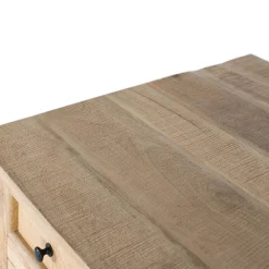 Wohnen Modern Country Schreibtisch mit Lamellentüren - Muray