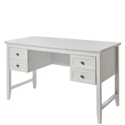 Wohnen Modern Country Schreibtisch in Weiß - Carter