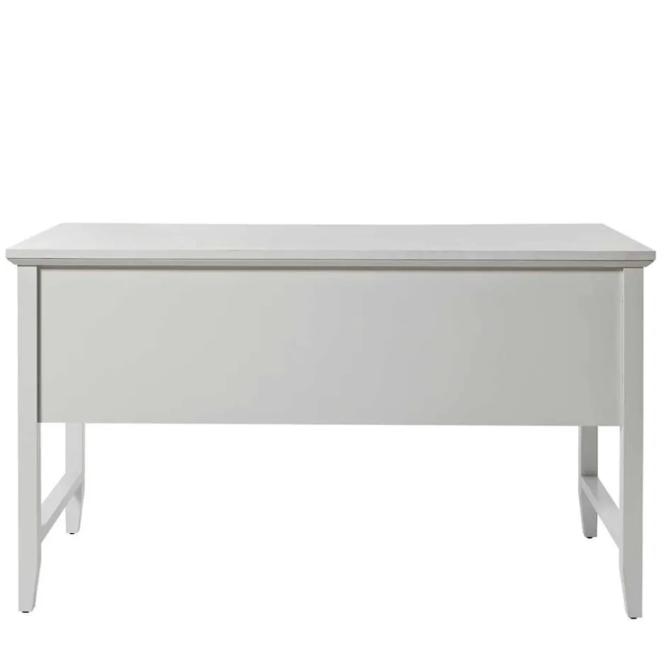 Wohnen Modern Country Schreibtisch in Weiß - Carter