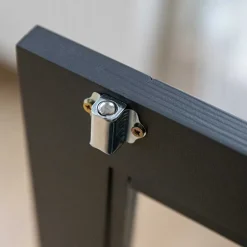 Wohnen Modern Country Vitrine in Grau & Kiefer - Eromsia