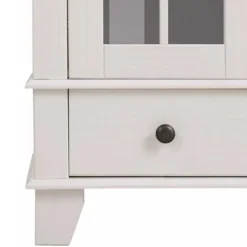 Modern Country Vitrine in Weiß mit Grau - Sumatra^Wohnen Best