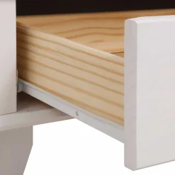 Modern Country Vitrine in Weiß mit Grau - Sumatra^Wohnen Best