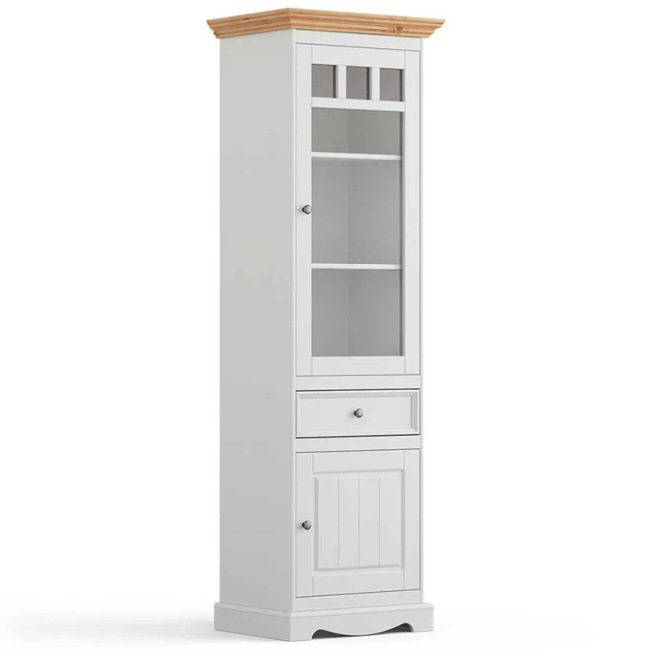 Wohnen Modern Country Vitrine zweifarbig - Vitablo