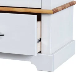 Wohnen Modern Country Vitrinenschrank zweifarbig - Eyzaco