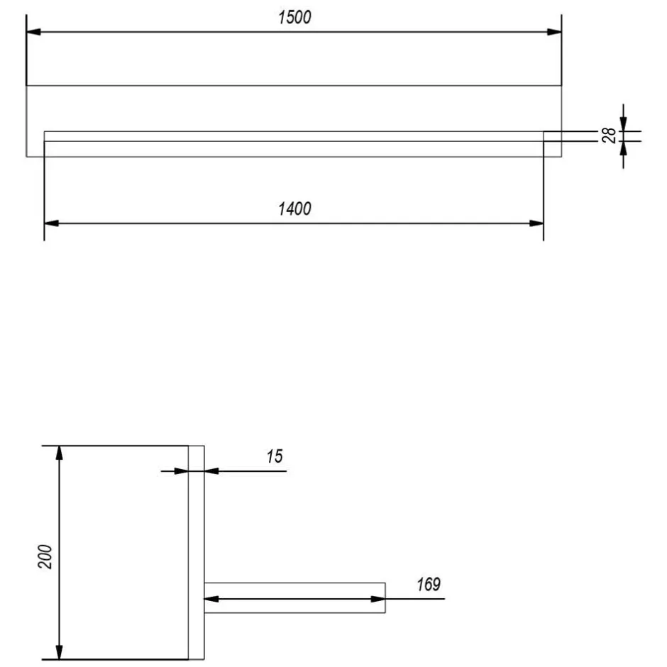 Wohnen Modern Country Wohnwand Set - Buleta (vierteilig)