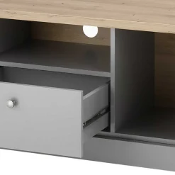 Wohnen Modern Country Wohnwand Set - Buleta (vierteilig)