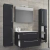 Moderne Badezimmermöbel in Schwarz - Gloriella (vierteilig)^Wohnen New