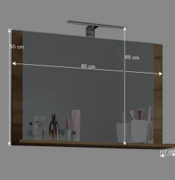 Wohnen Moderne Badmöbel im Holzlook - Toulon (vierteilig)