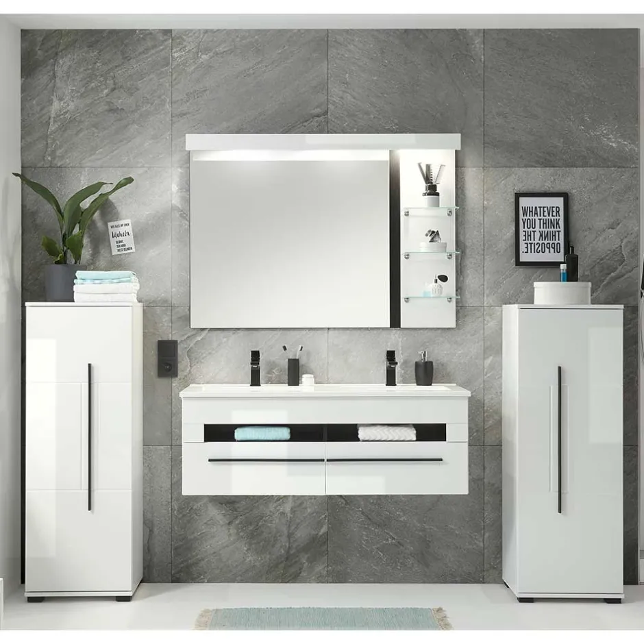 Wohnen Moderne Badmöbel im Set - Ingmesan (vierteilig)