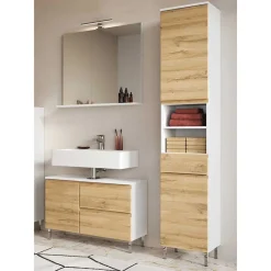 Moderne Badmöbel zweifarbig - Aspariavo (dreiteilig)^Wohnen Online