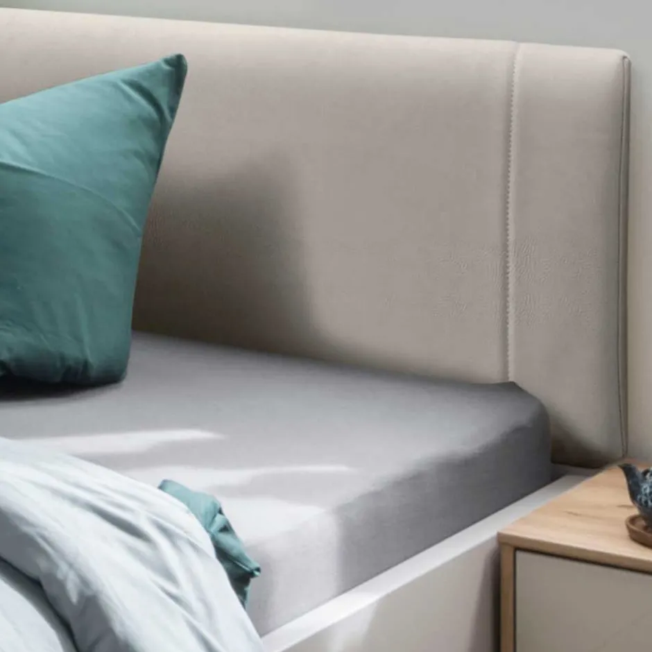 Wohnen Moderne Design Bettanlage mit Kunstleder - Crascanu (dreiteilig)