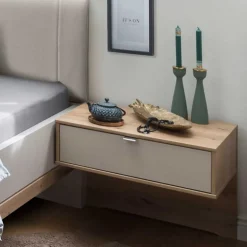 Wohnen Moderne Design Bettanlage mit Kunstleder - Crascanu (dreiteilig)