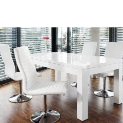 Moderne Essgruppe mit 4 Drehstühlen - Baiamare (fünfteilig)^Wohnen New