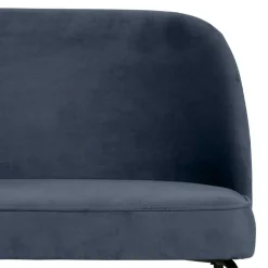 Wohnen Moderne Esszimmerbank in Petrol Samt - Plicardo