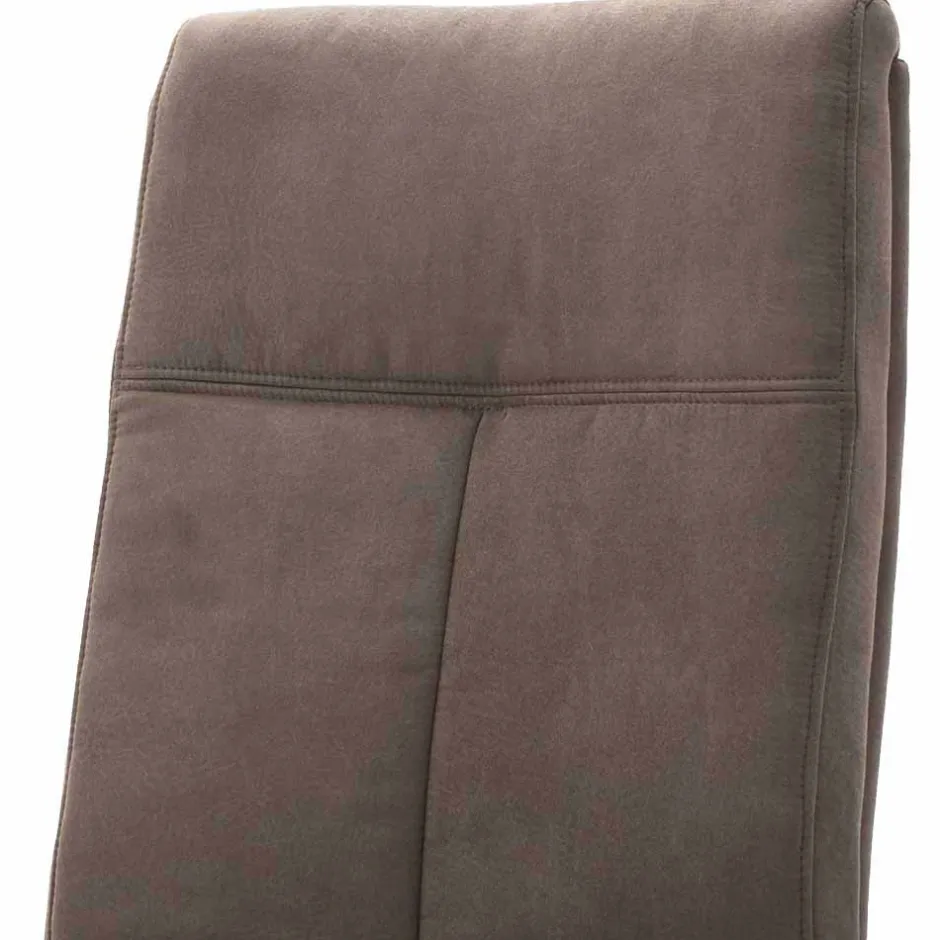 Moderne Freischwingerstühle Yidana in Beige Microfaser (2er Set)^Wohnen