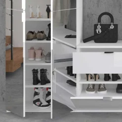 Wohnen Moderne Garderobenmöbel Schrankwand - Ejulia (vierteilig)