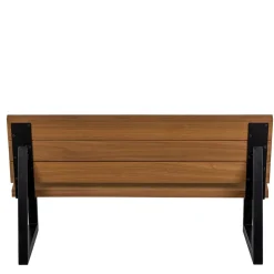 Wohnen Moderne Gartenbank aus Abachi Holz - Liz