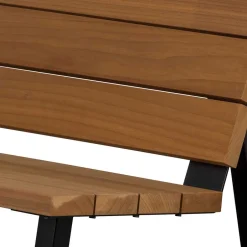 Wohnen Moderne Gartenbank aus Abachi Holz - Liz