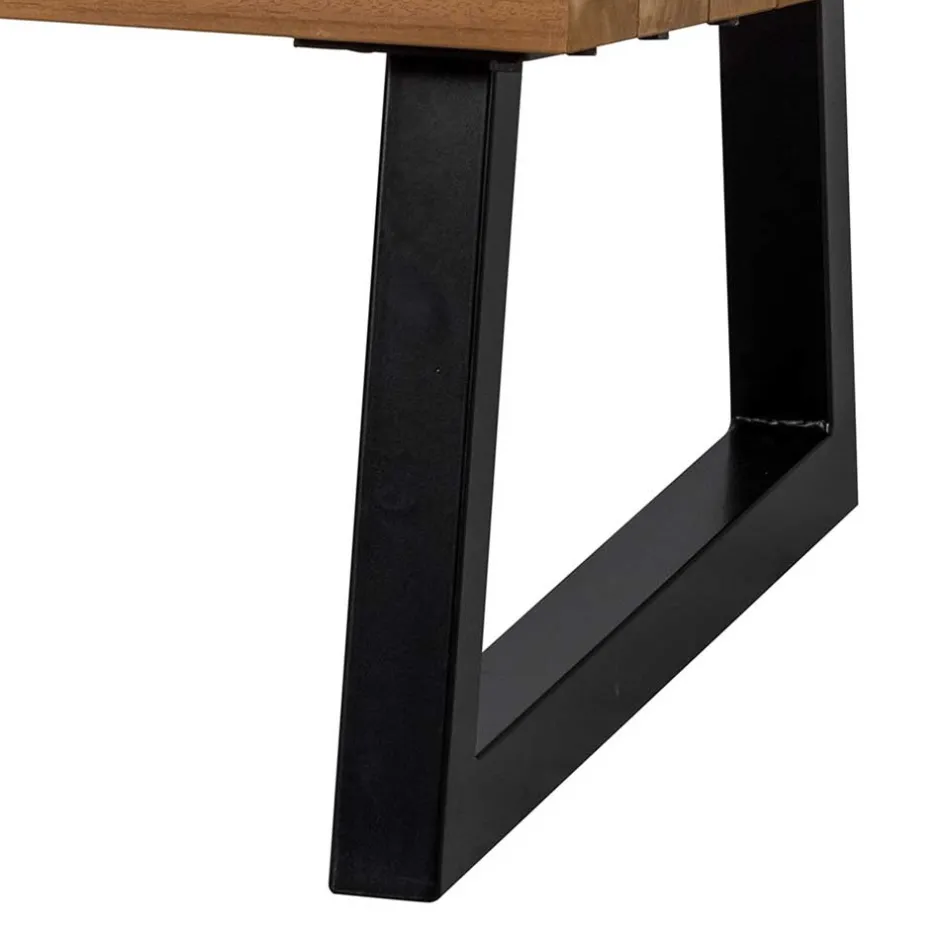 Wohnen Moderne Gartenbank aus Abachi Holz - Liz