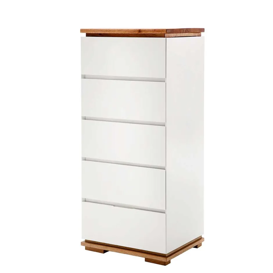 Moderne Hochkommode in Weiß - Vangels^Wohnen Outlet