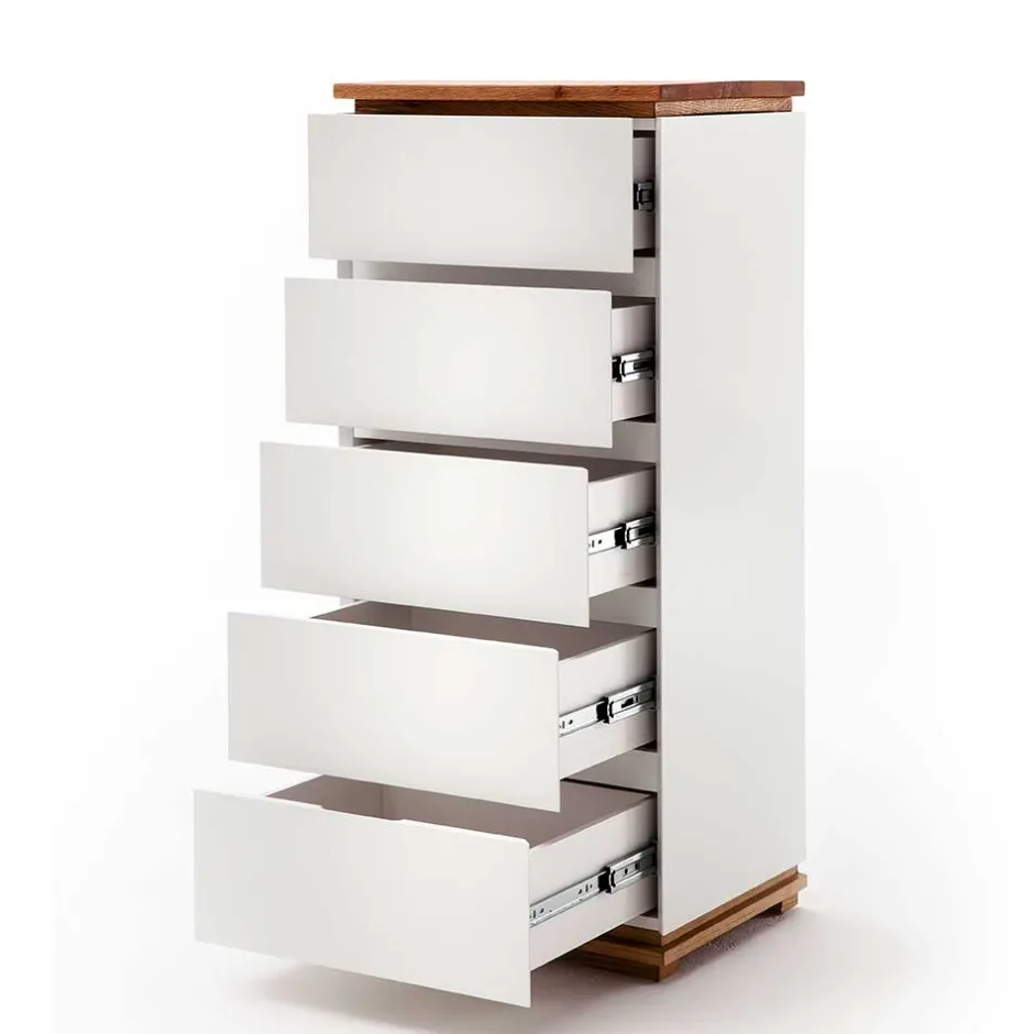 Moderne Hochkommode in Weiß - Vangels^Wohnen Outlet