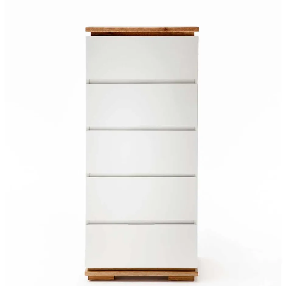 Moderne Hochkommode in Weiß - Vangels^Wohnen Outlet