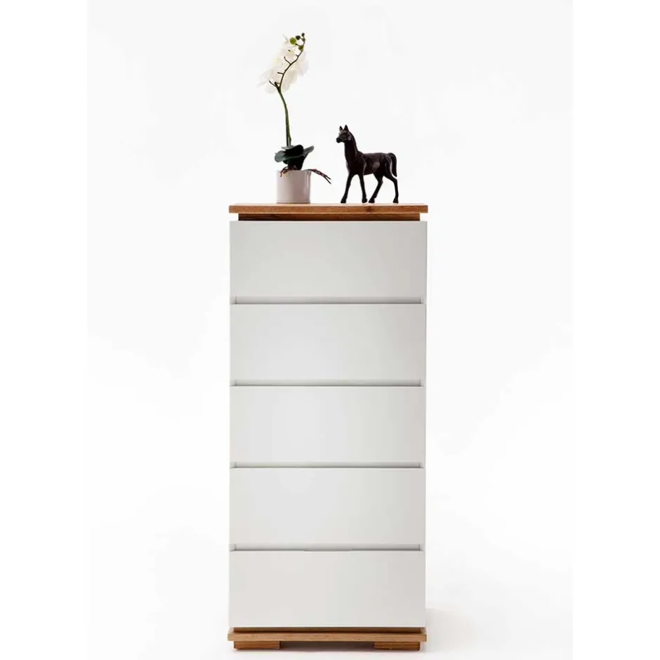 Moderne Hochkommode in Weiß - Vangels^Wohnen Outlet