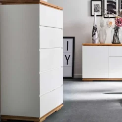 Moderne Hochkommode in Weiß - Vangels^Wohnen Outlet