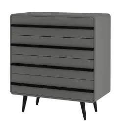 Moderne Kommode in Grau mit Schwarz - Pavias^Wohnen Discount