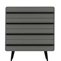 Moderne Kommode in Grau mit Schwarz - Pavias^Wohnen Discount