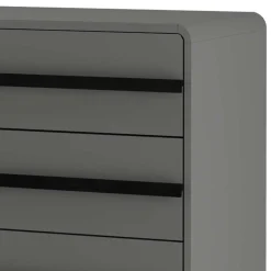 Moderne Kommode in Grau mit Schwarz - Pavias^Wohnen Discount