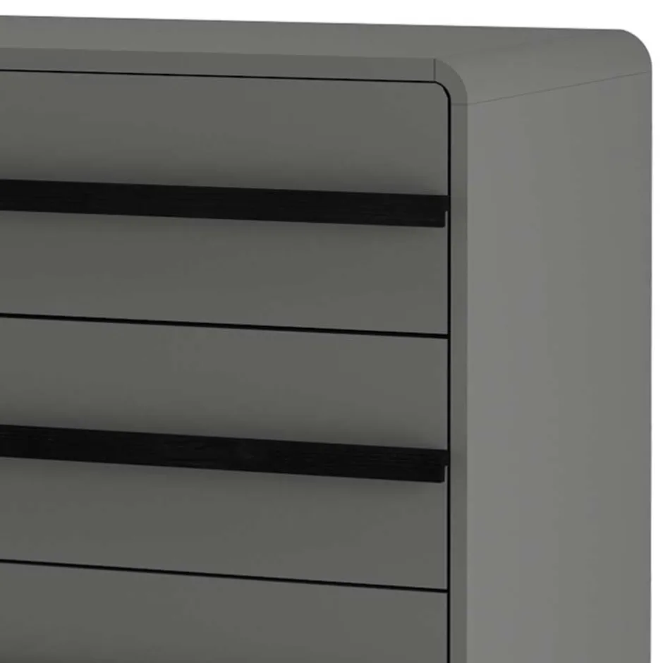 Moderne Kommode in Grau mit Schwarz - Pavias^Wohnen Discount