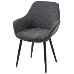 Wohnen Moderne Polsterstühle mit Armlehnen - Salottivo (2er Set)