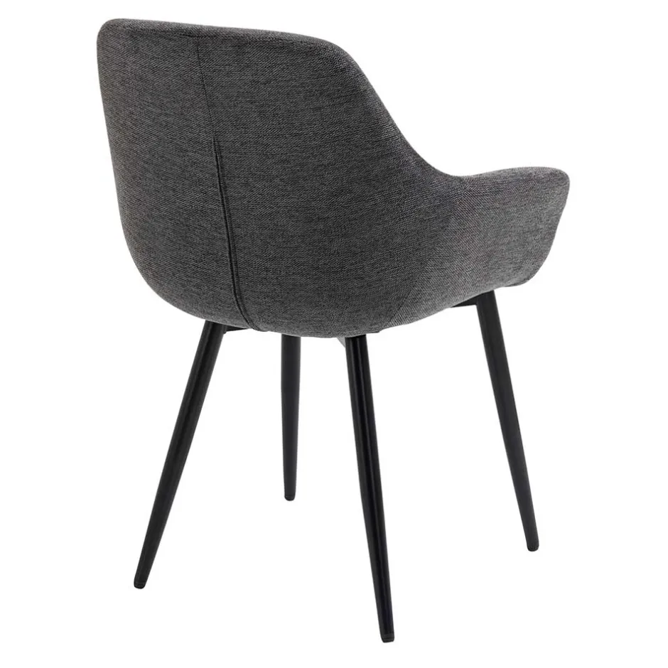 Wohnen Moderne Polsterstühle mit Armlehnen - Salottivo (2er Set)