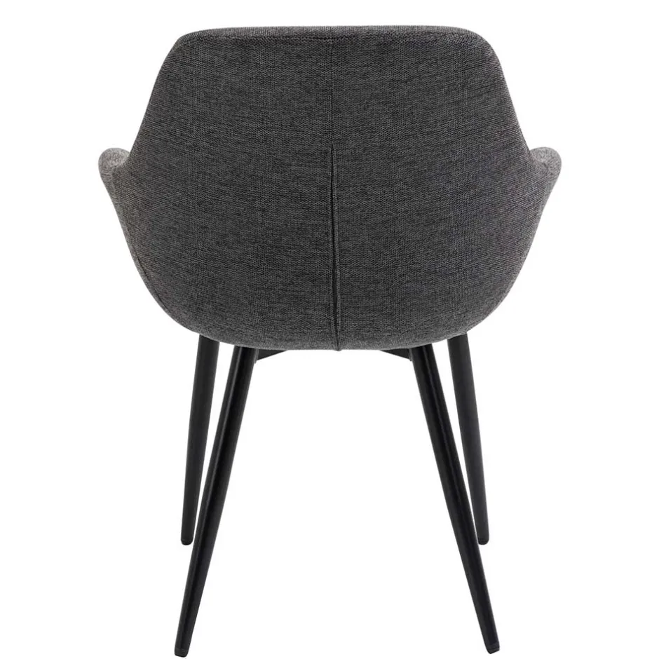 Wohnen Moderne Polsterstühle mit Armlehnen - Salottivo (2er Set)