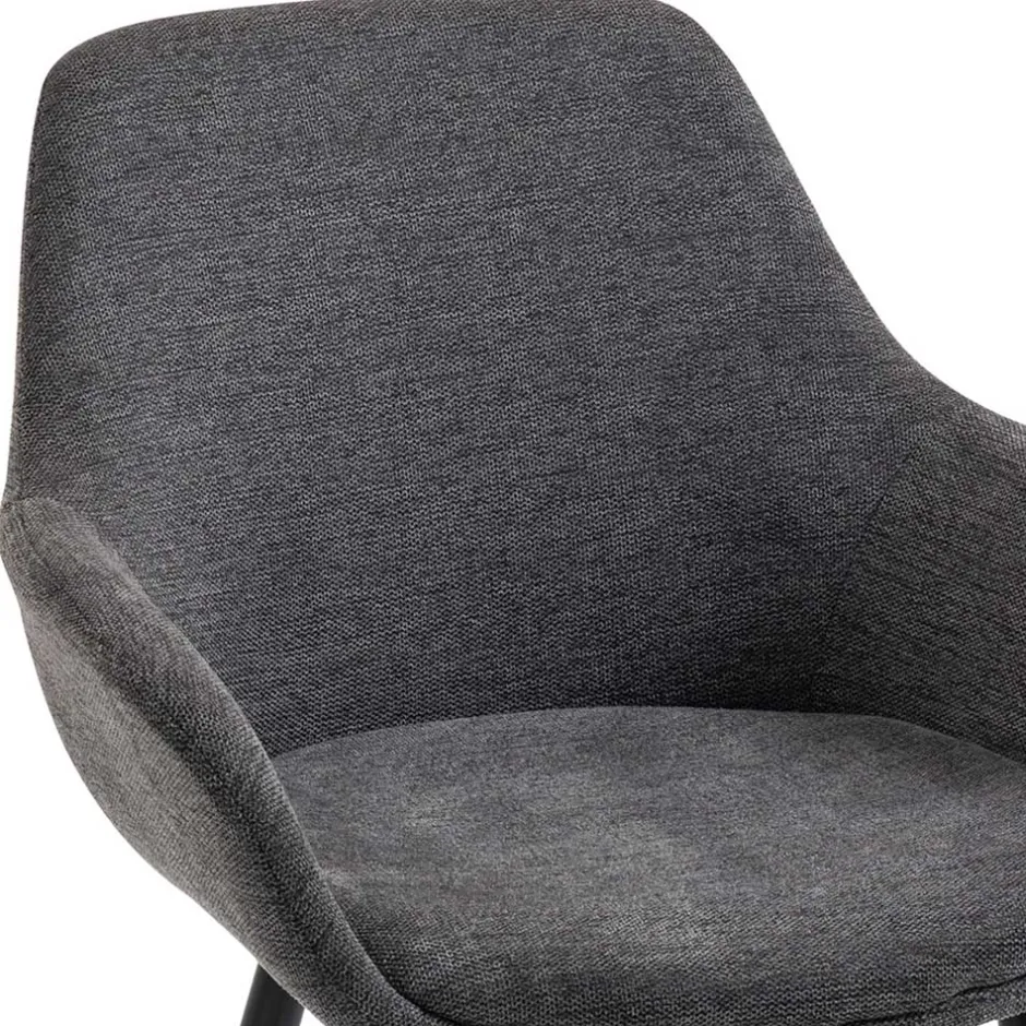 Wohnen Moderne Polsterstühle mit Armlehnen - Salottivo (2er Set)