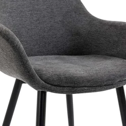 Wohnen Moderne Polsterstühle mit Armlehnen - Salottivo (2er Set)