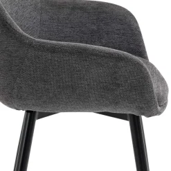 Wohnen Moderne Polsterstühle mit Armlehnen - Salottivo (2er Set)