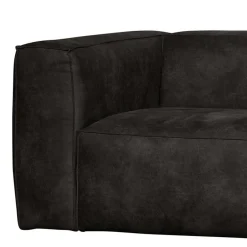 Wohnen Moderne Sofaecke in Schwarz Recyclingleder - Vlotho
