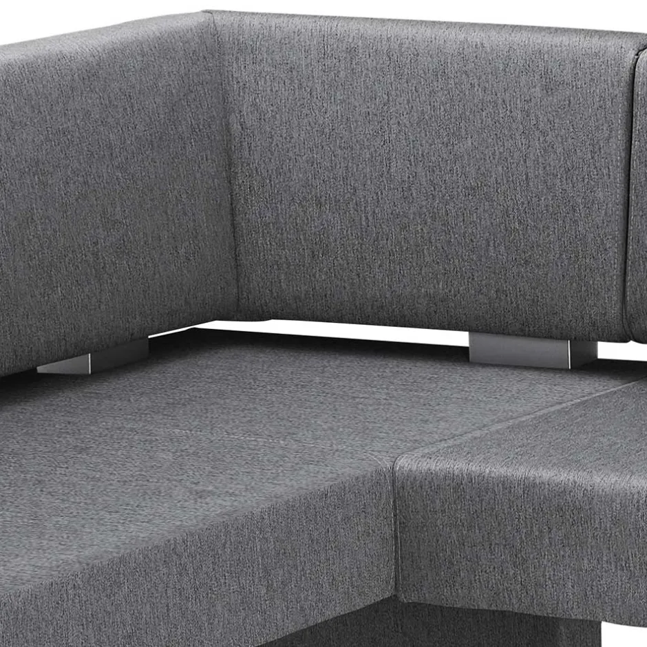 Moderne Stoff Eckbank in Grau - Classimo^Wohnen