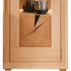 Moderne 1-türige Vitrine aus Kernbuche geölt - Sarosca^Wohnen Sale
